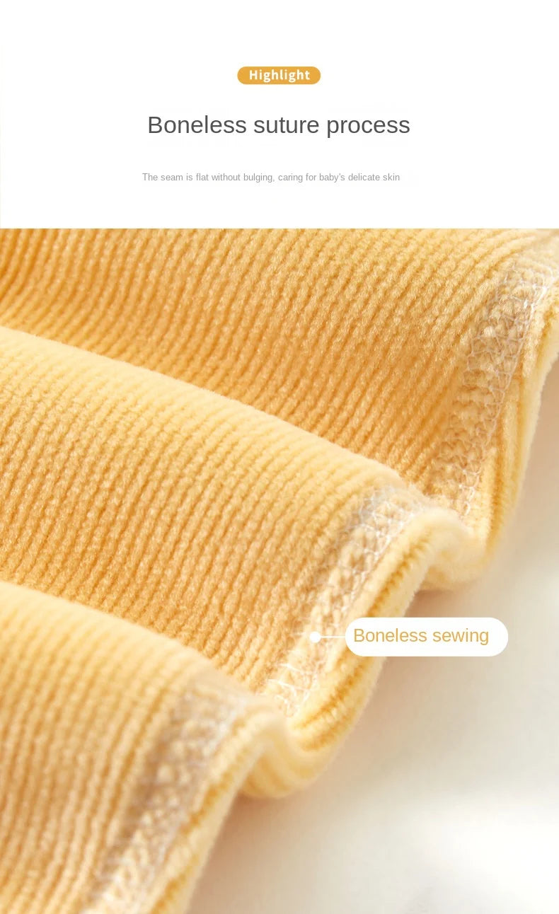 Baby-Body, ausgehend, warm und gezupft, Herren- und Damen-Herbstkleidung, Säuglingsspielanzug-Set, Herbst und Winter.