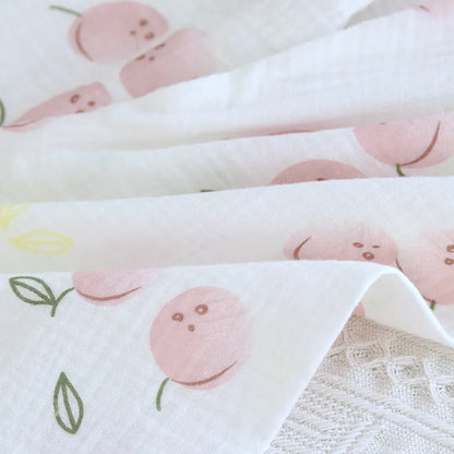 2025 Damen-Pyjama-Set für Frühling/Sommer, bedruckt, 100 % reine Baumwolle, dünn, langärmelig, zweiteiliges Set, frische und süße Strickjacke, Home Fury.