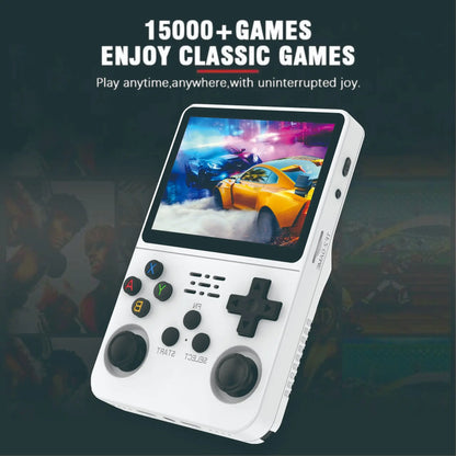 Retro R36S Handheld Video Game Console 3.5 Inch IPS Screen 128GB Preloaded Games Portable Pocket Player Linux System.