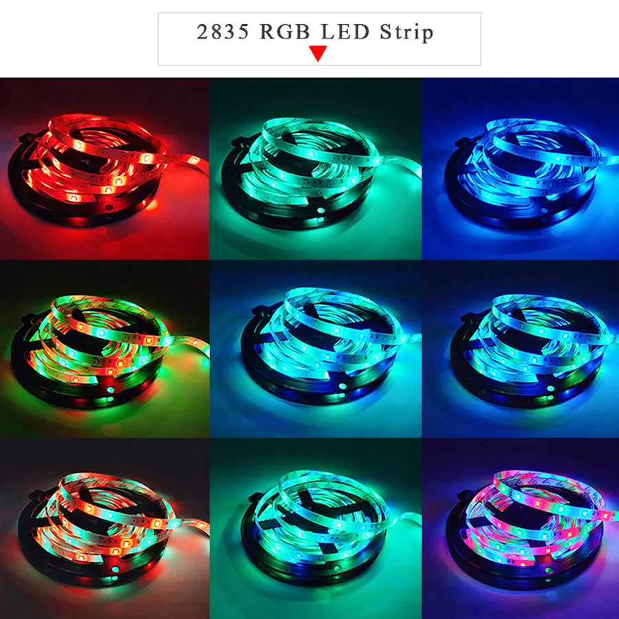 LED-Streifen Licht 5m 120leds smd2835 12v weiß warmrot grün blau rgb luces LED Licht wasserdicht flexible Lampe Band für Raum deko.