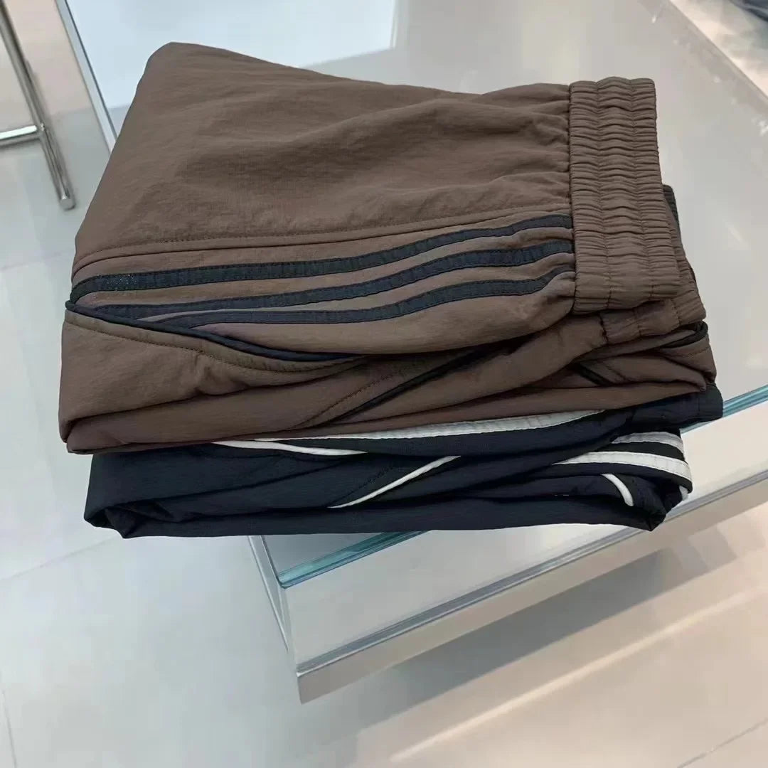 2024 Spring Autumn Men's Long Pants Loose Fit Plus Size Casual Nine Point Plus Size Harem Workwear Bunded Pants Men