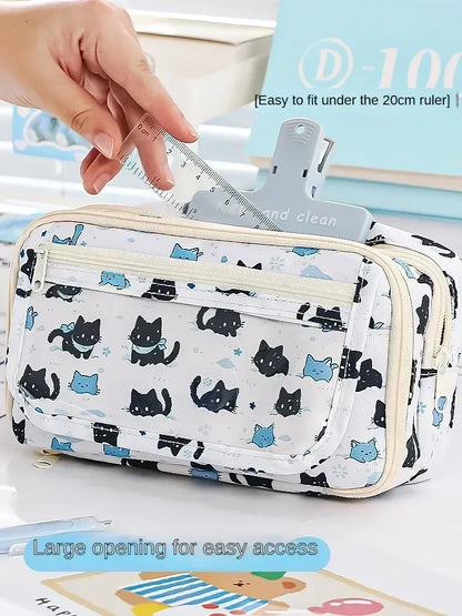 Federmäppchen für Studenten, supergroßes Fassungsvermögen, hochwertiges Federmäppchen für Mädchen, einfacher Stil, Schreibwarenbox, Federmäppchen für Schreibwaren.