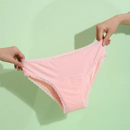 Women Sexy Lace Leak Proof Menstrual Period Panties Physiological Antibacterial Briefs Pants Leakproof Female Period Underwear