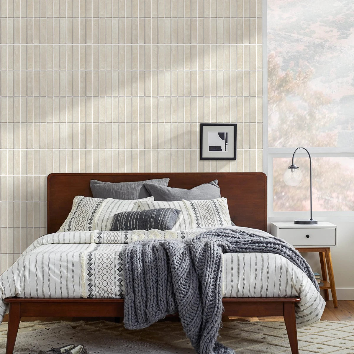 10 PCS Fish Scale Matte Peel-and-Stick Wall Panels, 30 x 30 cm, Waterproof Tiles, Living Room Splashbacks, Wall Decoration