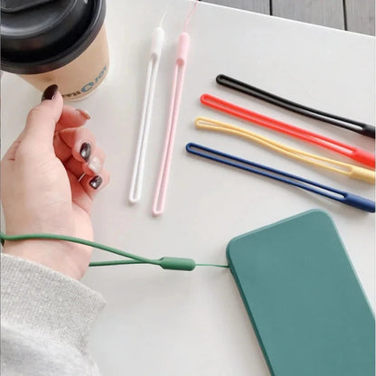 Silicone Wrist Straps Mobile Phone Strap Charms Cute Lanyards for Iphone Strap Camera Keys Cord Lanyard Key Chains Hanging Rope.