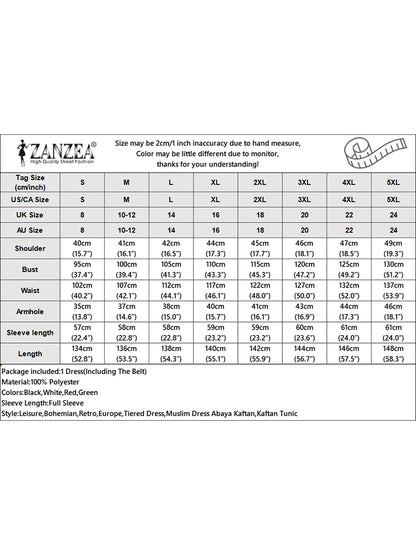 Zanzea Blumen druck böhmischen Maxi kleid Frauen Mode Langarm o Hals abgestufte Vestidos islamische muslimische Gürtel Abaya lange Roben.