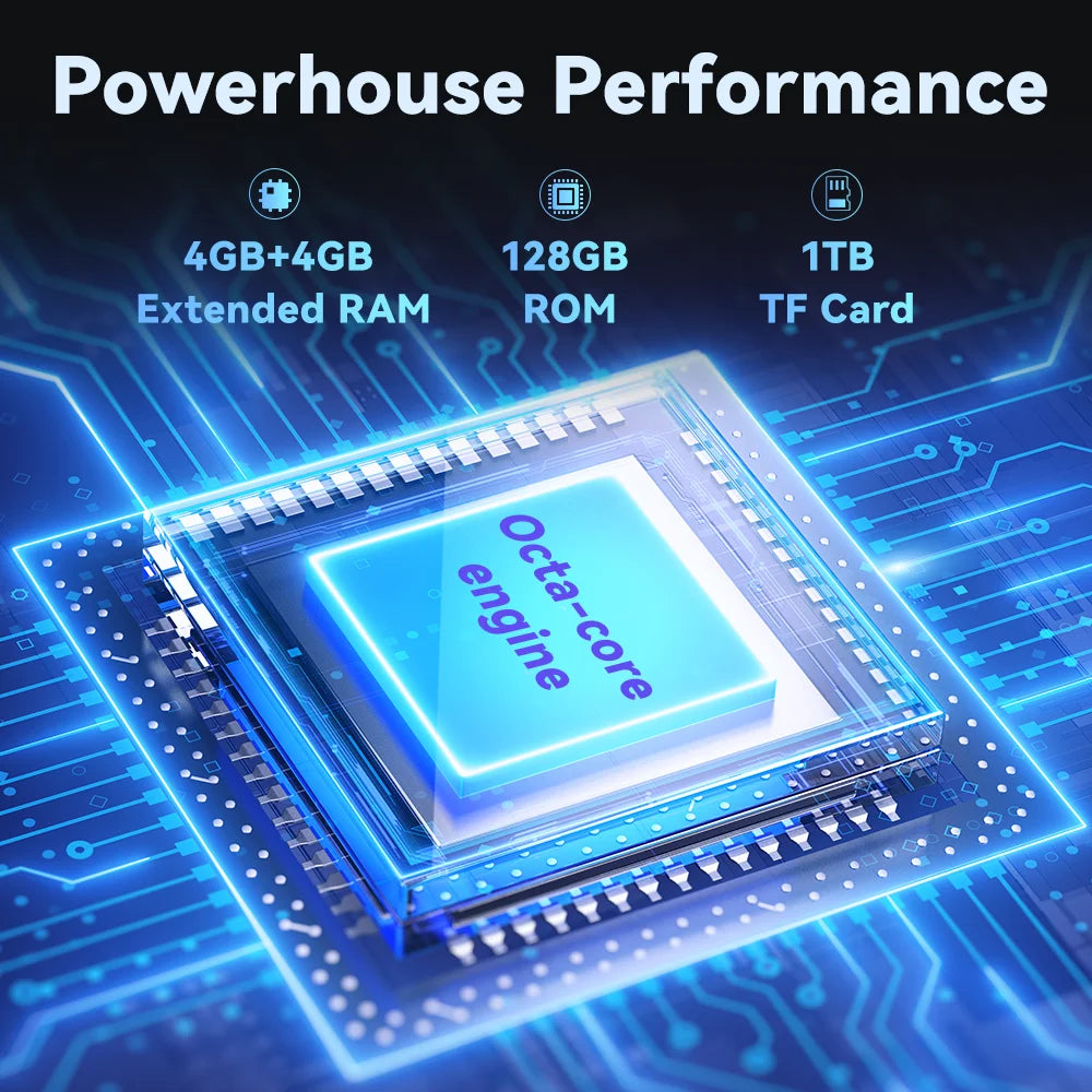 Cubot TAB 60, 2024 New Android Tablet, Octa-Core, 8GB RAM (4GB+4GB), 128GB ROM, 10.1-Inch HD+ Screen, 6000mAh, OTG, WiFi 6.