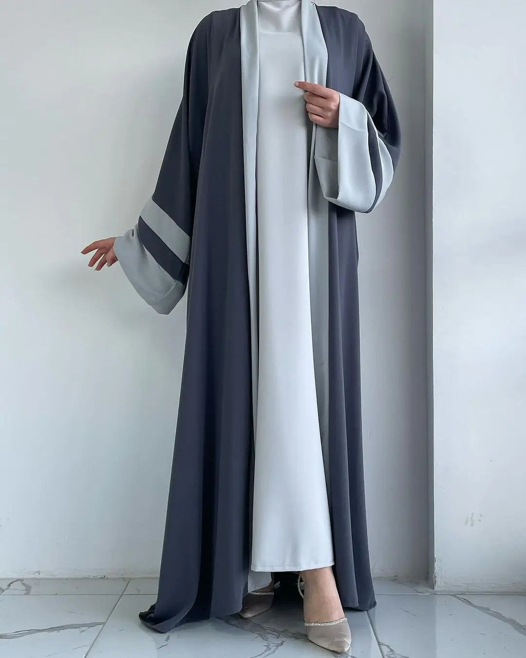 Eid Muslimisches Kleid und Abayas für Frauen, 2-teiliges Set, Musulman Ensembles Marokko, Ramadan-Kaftan, Abaya, Kaftan, Dubai, arabische lange Robe 2024.