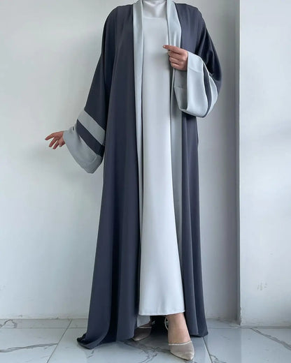 Eid Muslimisches Kleid und Abayas für Frauen, 2-teiliges Set, Musulman Ensembles Marokko, Ramadan-Kaftan, Abaya, Kaftan, Dubai, arabische lange Robe 2024.