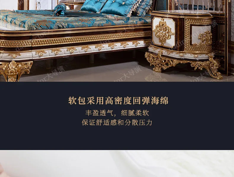 Europäische Prinzessin Bett Schlafen Ästhetik Hochzeit Hohe Qualität Erwachsene Ungewöhnliche Designer Bett Schlafzimmer Mode Muebles Möbel