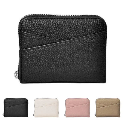 Multi-Pocket Portable PU Leather Wallet Japanese Wallet Coin Bags Multi-Card Slot ID Card Holder Coin Zipper Purse For Women.