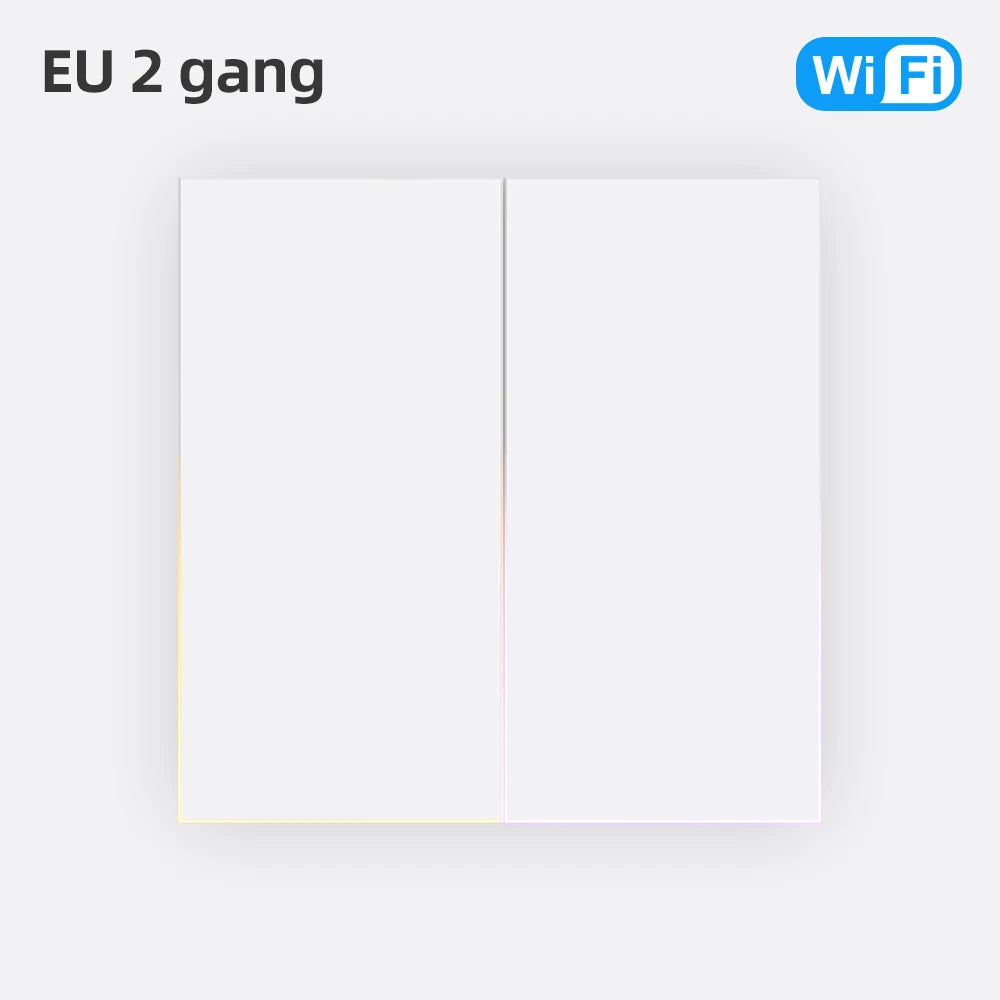 AVATTO Tuya Zigbee/WiFi Smart Lichtschalter mit Neutralleiter, Tasten-Rebound-Schalter mit Umgebungslicht-Unterstützung Alexa Google Home