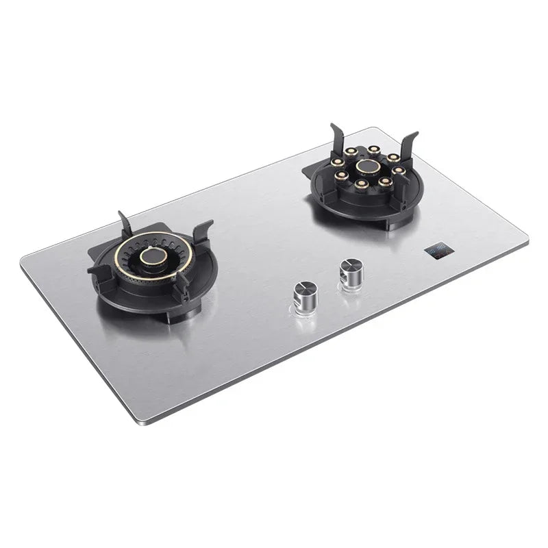 419H Embedded Stainless Steel Gas Stove/  4.8Kw High Firepower Household Stove/Reversible Double Stove Magic Dish Stove.