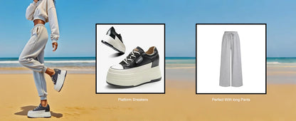 Fujin 9cm Cow Suede Genuine Leather Women Vulcanized Shoes Platform Wedge Skate Boarding High Brand Heels Casual Summer Shoes.