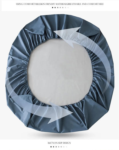 WOSTAR Waterproof mattress protector cover single double bed twin full queen king size elastic fitted sheet style protection pad.