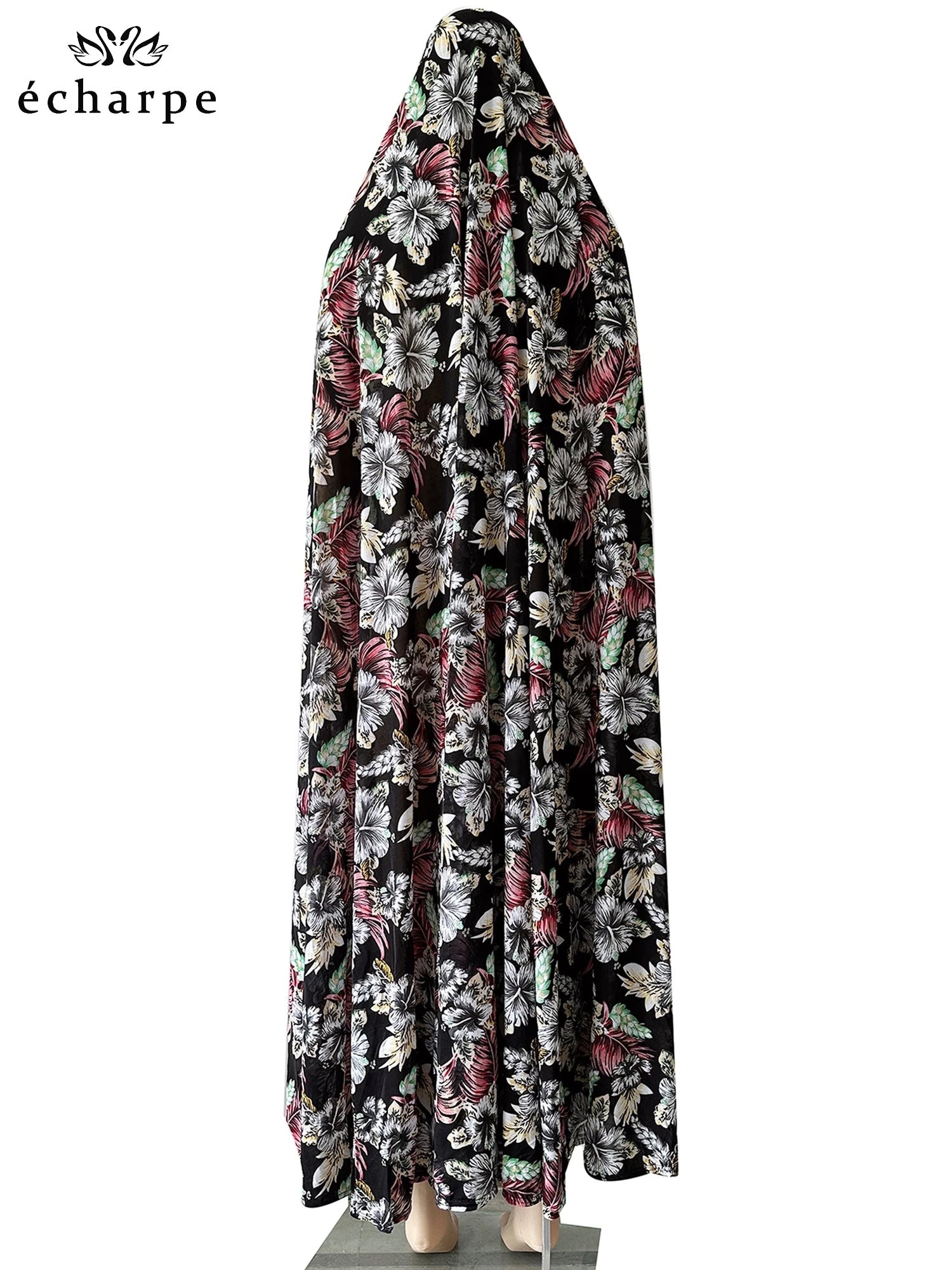 6XL Ramadan Muslim Pullover Sleeveless Dress Women Prayer Garment Arab Jibab Dubai Abaya Islamic Femmel Khimar Worship Robe.