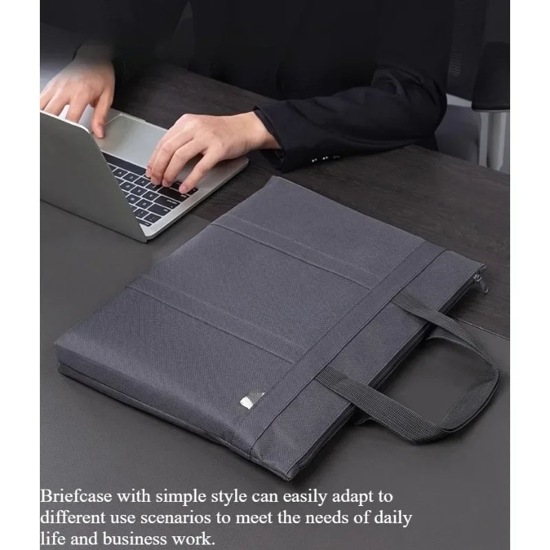 Portable document bag Oxford cloth business and leisure briefcase men and women portable document bag.