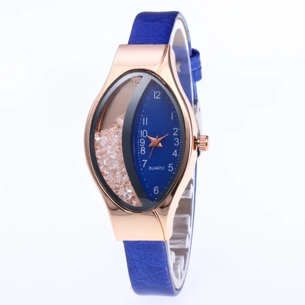 Fashion Women Watch Luxury Brand Ladies Clock Watches Pu Leather Wristwatch Women Watch Gift Montre Femme Relogios Feminino.