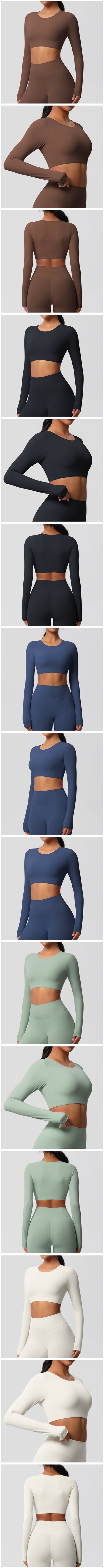 Yoga Suit Gym Sports Set Women Quick-Drying Fitness Set Female Tracksuit Running Workout Long Sleeve Sports Shirt Sportswear.