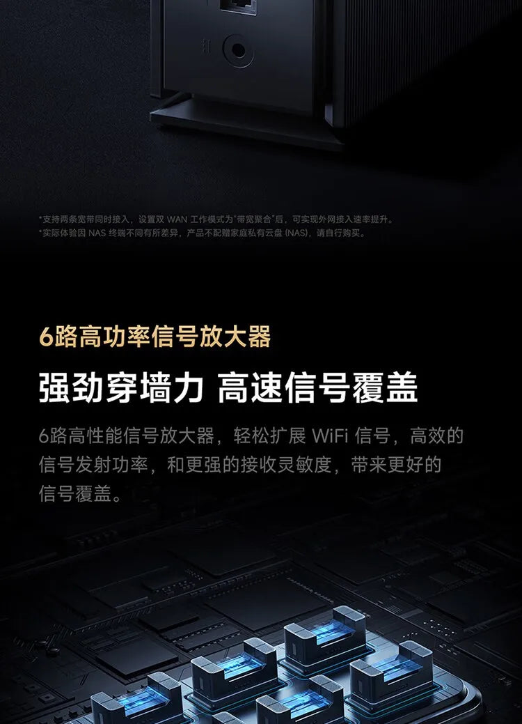 Xiaomi Router BE6500 Pro Wifi 7 Hub Gateway IPTV 2.5G Ethernet Port 1GB Large Memory OFDMA IPV6 WPA3 Repeater Signal Amplifier.