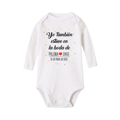 Personalisierter Baby-Body „I Also Attended The Wedding“, individueller Name, Baby-Overall, Hochzeit, Kleinkind, Kleinkind, Junge, Mädchen, Strampler, Outfits.