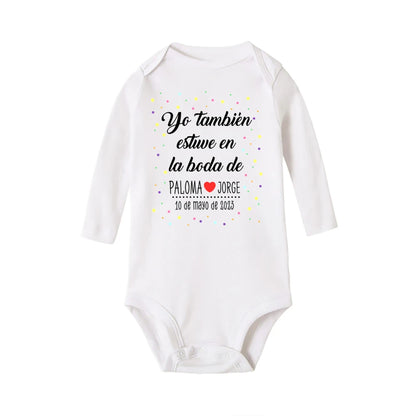 Personalisierter Baby-Body „I Also Attended The Wedding“, individueller Name, Baby-Overall, Hochzeit, Kleinkind, Kleinkind, Junge, Mädchen, Strampler, Outfits
