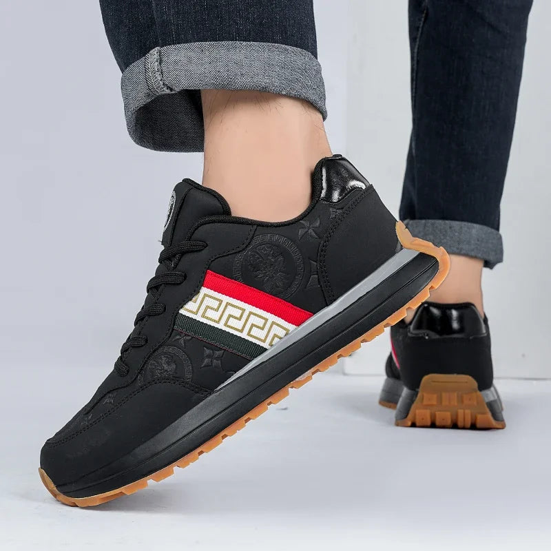 Genuine Leather Casual Shoes Men Designer Luxury Women Tennis Chunky Sneakers Muffin Sport Shoes Man Male Board Footwear.