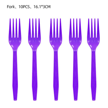 Kpop Demon Hunter Geburtstag Party Dekoration Geschirr Thema für Mädchen Event liefert Kuchen Topper Candy Box Teller Tassen Servietten.