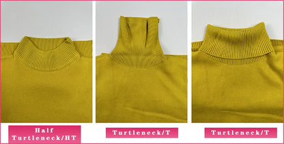 Rollkragen Winter Pullover Frauen Elegante Verdicken Samt Gefüttert Warme Sueter Gestrickte Pullover Schlank Tops Jersey Strickwaren Jumper Neue.
