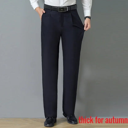 Big Fat Tall Men Clothing Men Dress Pants Extra Long Length Black Trouser Male Slim Plus Large Size Clothes 190cm 120cm 200 Cm