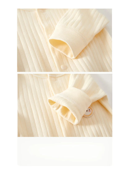 AYNIGIELL Frühling und Herbst 0-12 Monate Baby-Strampler Hochwertiger Neugeborenen-Overall aus 100 % Baumwolle für Neugeborene, Jungen und Mädchen.