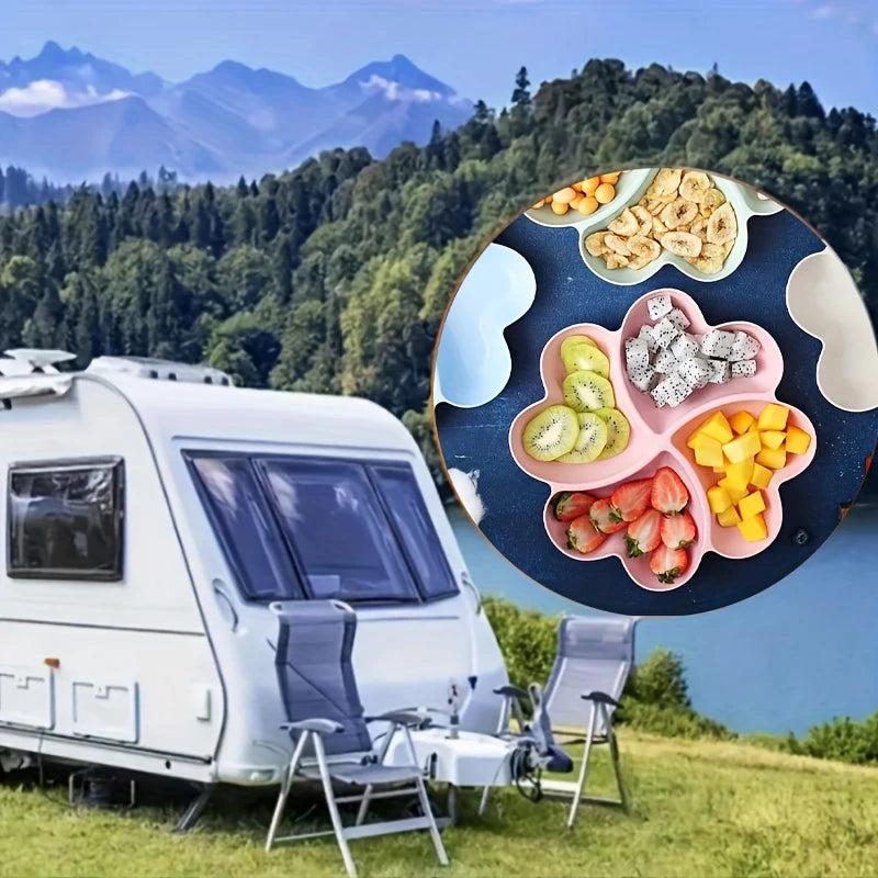 Heart Shaped Fruit Platter Creative Plates Food Storage Box Dried Fruit Nut Salads Snack Divided Candy Dessert Tray Container.