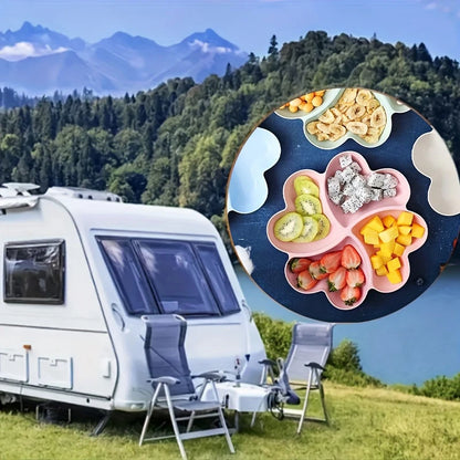 Heart Shaped Fruit Platter Creative Plates Food Storage Box Dried Fruit Nut Salads Snack Divided Candy Dessert Tray Container.