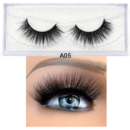 Visofree Eyelashes 3D Mink Eyelashes Long Lasting Mink Lashes Natural Dramatic Volume Eyelashes Extension False Eyelashes D08