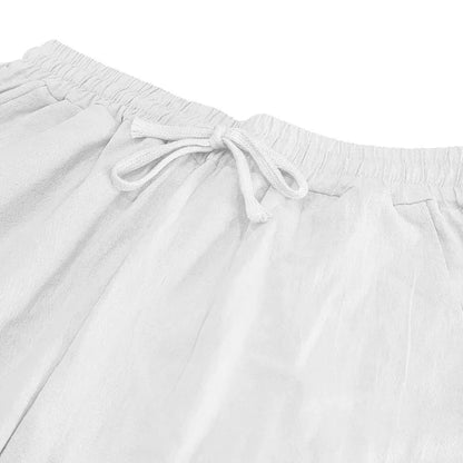 Frühling Sommer Dünne männer Casual Leinen Hosen Strand Stil Kordelzug Gerade Bein Lange Hosen Hochwertige Bequeme Passform.