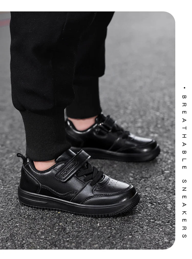 White Kids Sneakers Boys Sports Running Shoes Breathable Mesh Lightweight Comfortable Outdoor Tennis Casual Walking Shoes.