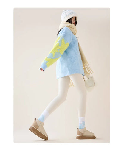 BIVIGAOS Autumn Winter High Waist Fleece Sharkskin Leggings Women Seamless Slim Tight-Fit Velvet Thickened Elastic Warm leggings