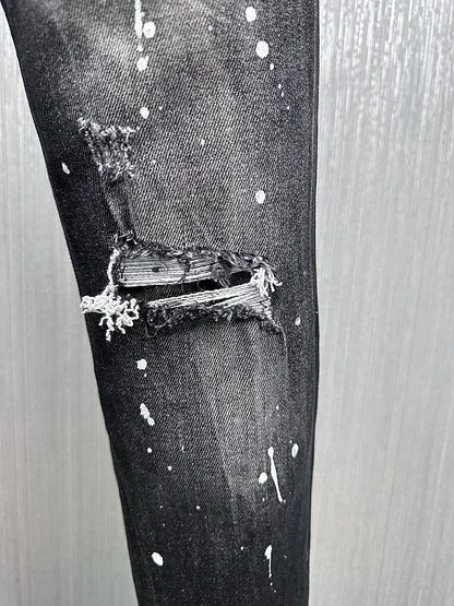 new design style D2 Men Jeans Coolguy Long Pants Straight Multiple button Hole SLIM black top quality D2 jeans pant 881.