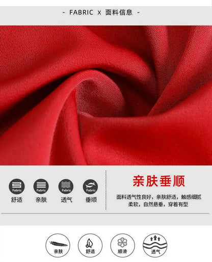 Women's fashionable streamer tops fashionable and elegant small fragrance style covering the belly satin shirt.