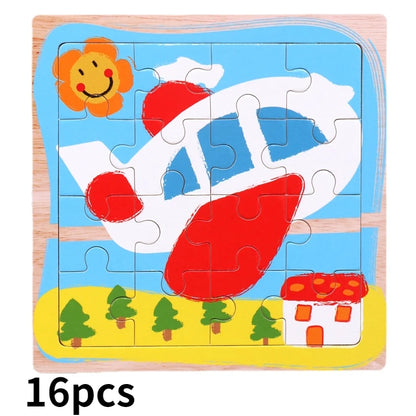 9/16 Jigsaw Puzzles for Kids Ages 2 3 4 5 Toddler Wooden Puzzle Preschool Educational Toys Set Animals Puzzle for Boys and Girls