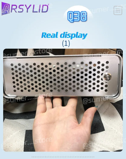 ARSYLID Q38 ITX Aluminum Chassis Pull-Out Style Mini Case 58mm CPU Radiator.