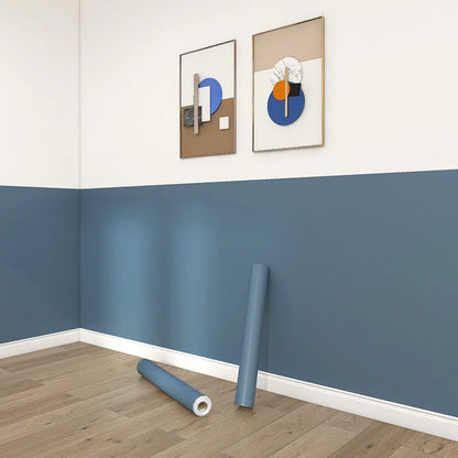 Matte PVC Vinyl Self Adhesive Wallpapers Furniture Renovation Films White DIY Decorative Kitchen Cabinet Waterproof Wall Sticker