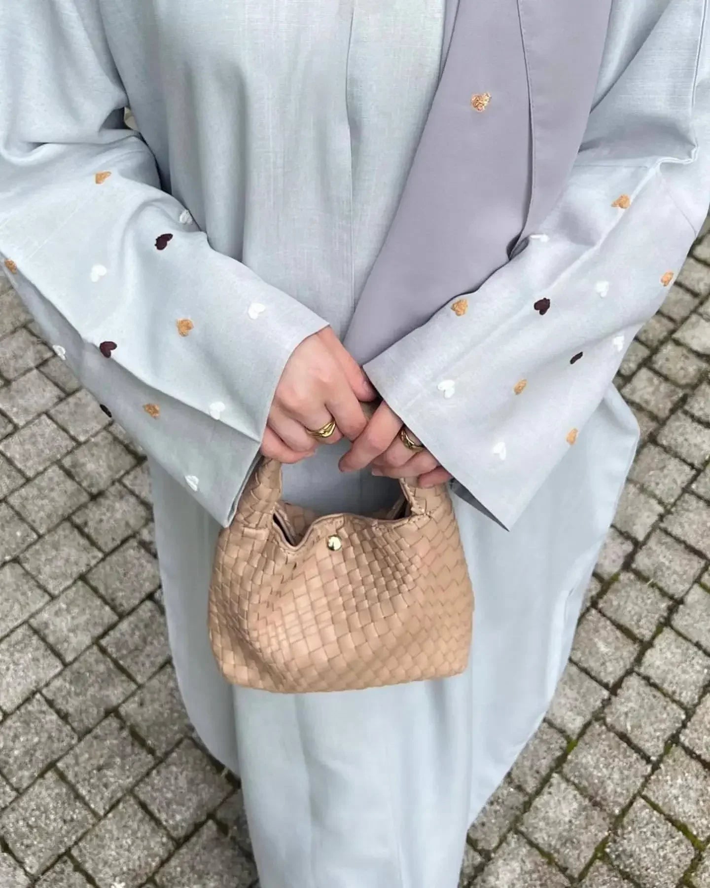 Heart Embroidery Thin Linen Open Abaya Kimono Muslim Dress Abayas for Women Dubai Luxury Turkey Ramadan Eid Islam Clothes Kaftan.