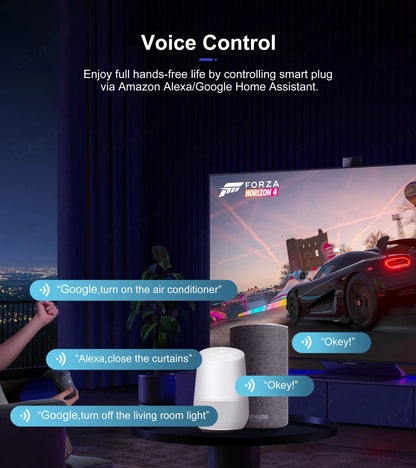 GIRIER Smart Plug ZigBee 20A Smart Home Steckdose EU 4200W mit Power Monitor Funktion Unterstützt Alexa Google Home Assistant.