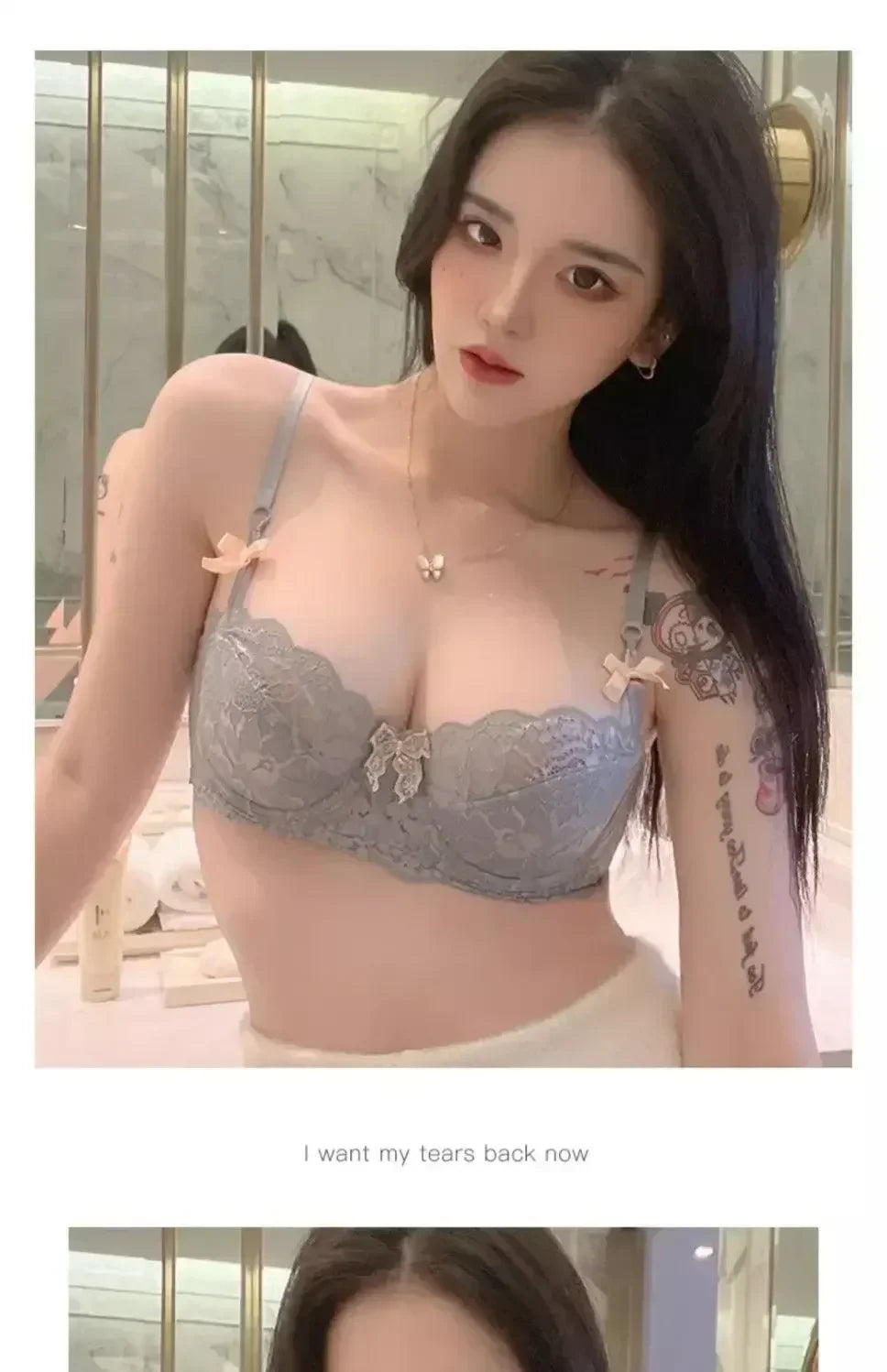 MOYISU French Romantic Lace Comfortable Breathable Sexy Tushy Slim Bra Collection Pure Desire Girls Super Beautiful Underwear SE.