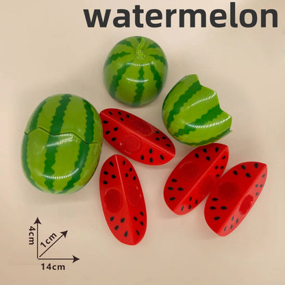 Children's Kitchen Toy Set Simulated Kitchen Cutting Cookware Simulated Fruits Cutting Toys Cooking Accessories for Kids Gift