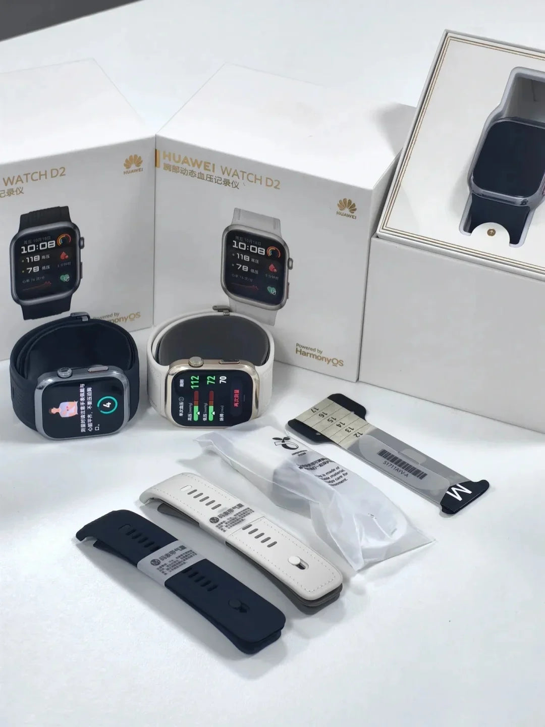 HUAWEI Watch D2 1.82‘’ AMOLED Display ECG Comprehensive Sleep Monitoring Family Health Care Bluetooth Talk NFC Airbag Strap.