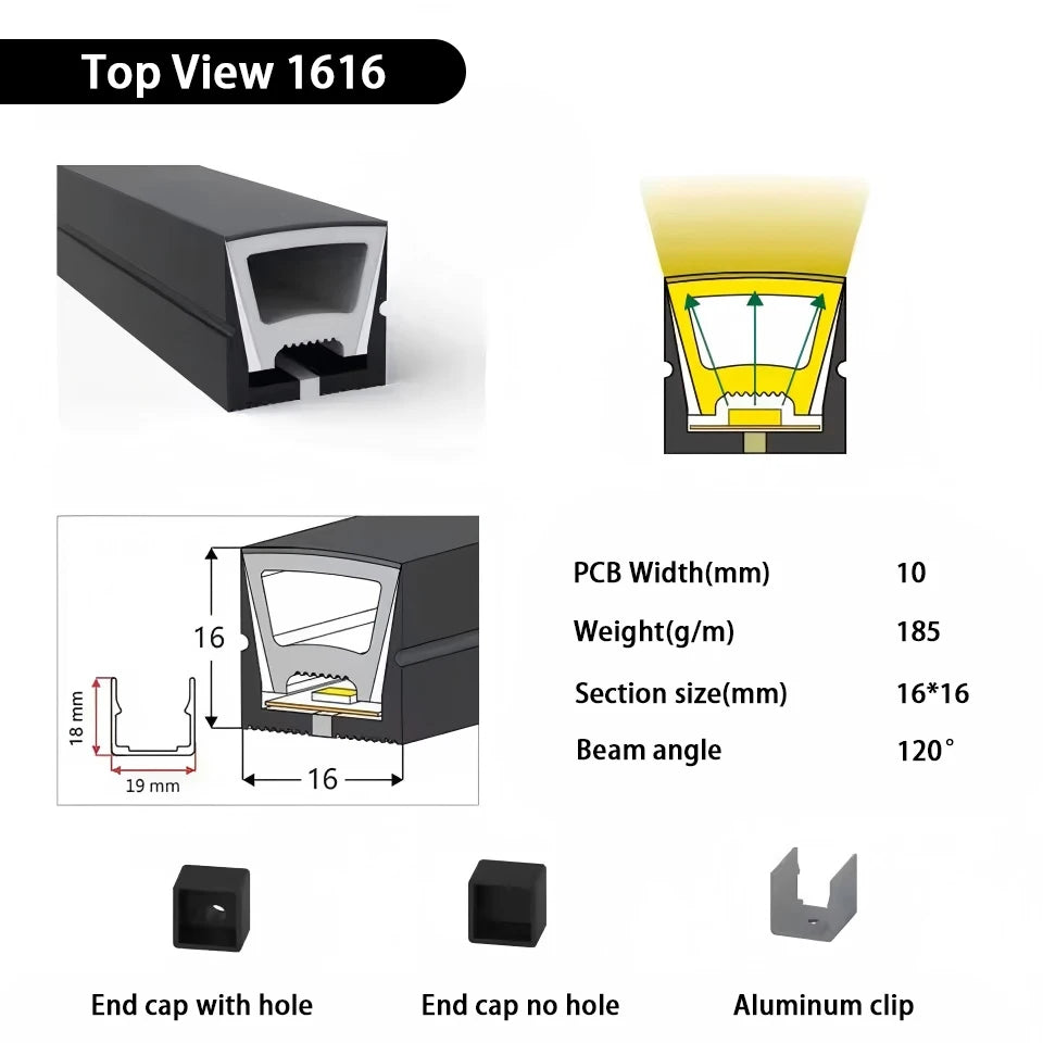 IP67 Waterproof Led Neon Silicone Flexible Light Tube Suitable for 5mm 8mm 10mm 12mm PCB WS2812B WS2811 5050 RGB Light Strip.