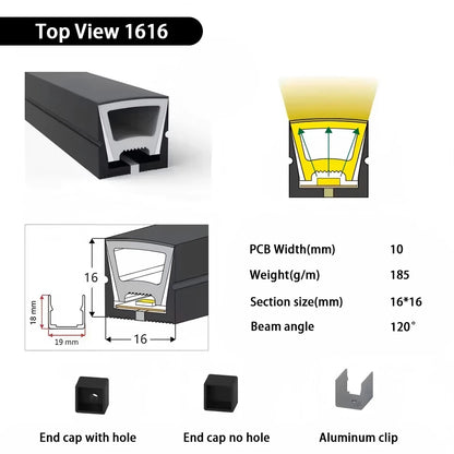 IP67 Waterproof Led Neon Silicone Flexible Light Tube Suitable for 5mm 8mm 10mm 12mm PCB WS2812B WS2811 5050 RGB Light Strip.