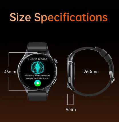2025 New NFC  Health MonitorUric Acid Blood Pressure Blood oxygen Body Analysis Smart Watch ECG+PPG Clock Smartwatch Men lady